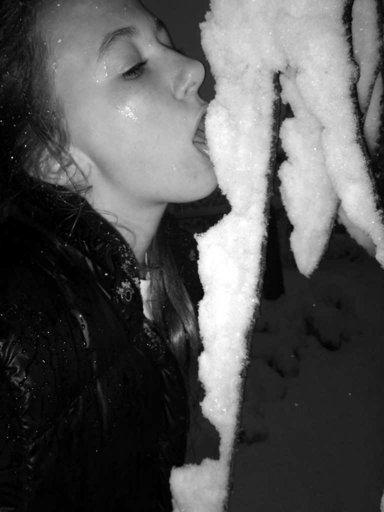 Tabitha tastes winter...