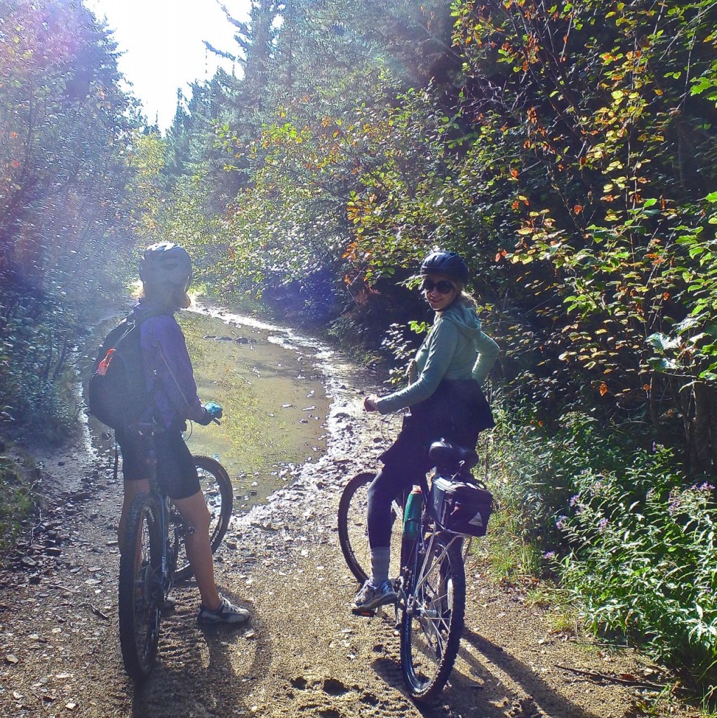A wet ride--puddles deep and numerous.